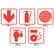 Fire Fighting Safety Signs ABS Plastic 290mmX290mm