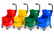 Plastic Bucket & Wringer 33L Maxi