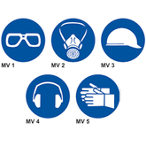 Mandatory Safety Signs ABS Plastic 290mmX290mm