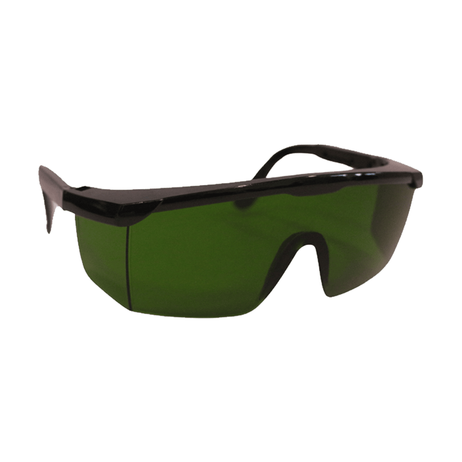 Matsafe WAN0350 tinted safety spectacles with green lens and black frame