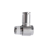 Metal PU Push on Connector Swivel Elbow