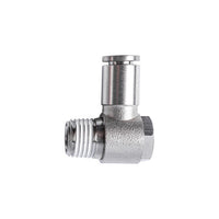 Metal PU Push on Connector Swivel Elbow