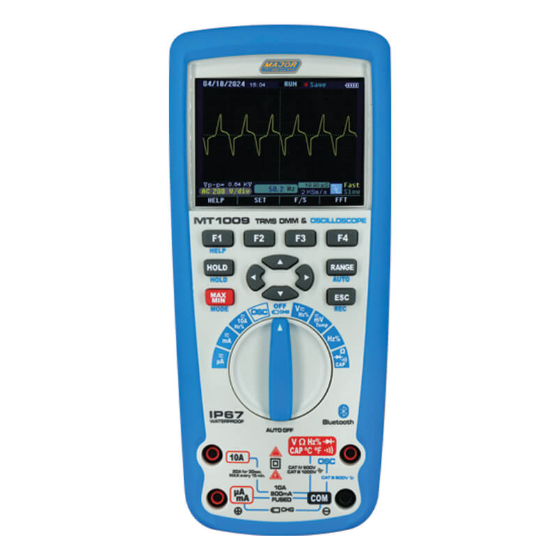 Multimeter 1500V True RMS Bluetooth and Oscilloscope IP67 MT1009