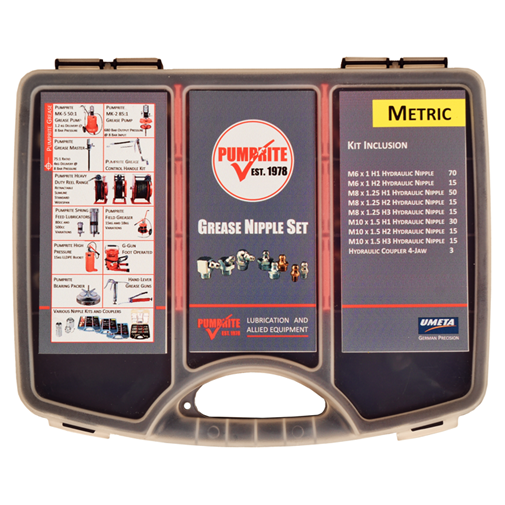 Assorted Grease Nipple Kit 228pc Metric