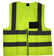 High visibility reflective waistcoat with ID pocket