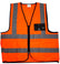 High visibility reflective waistcoat with ID pocket