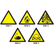 Warning Safety Signs ABS Plastic 290mmX290mm