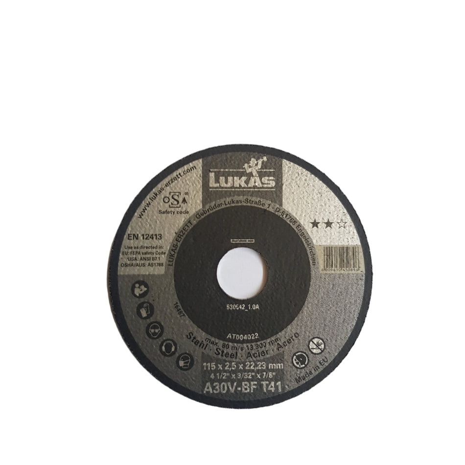 Steel Cutting disc 115mmx2.5mmx22.23 A30V-BF