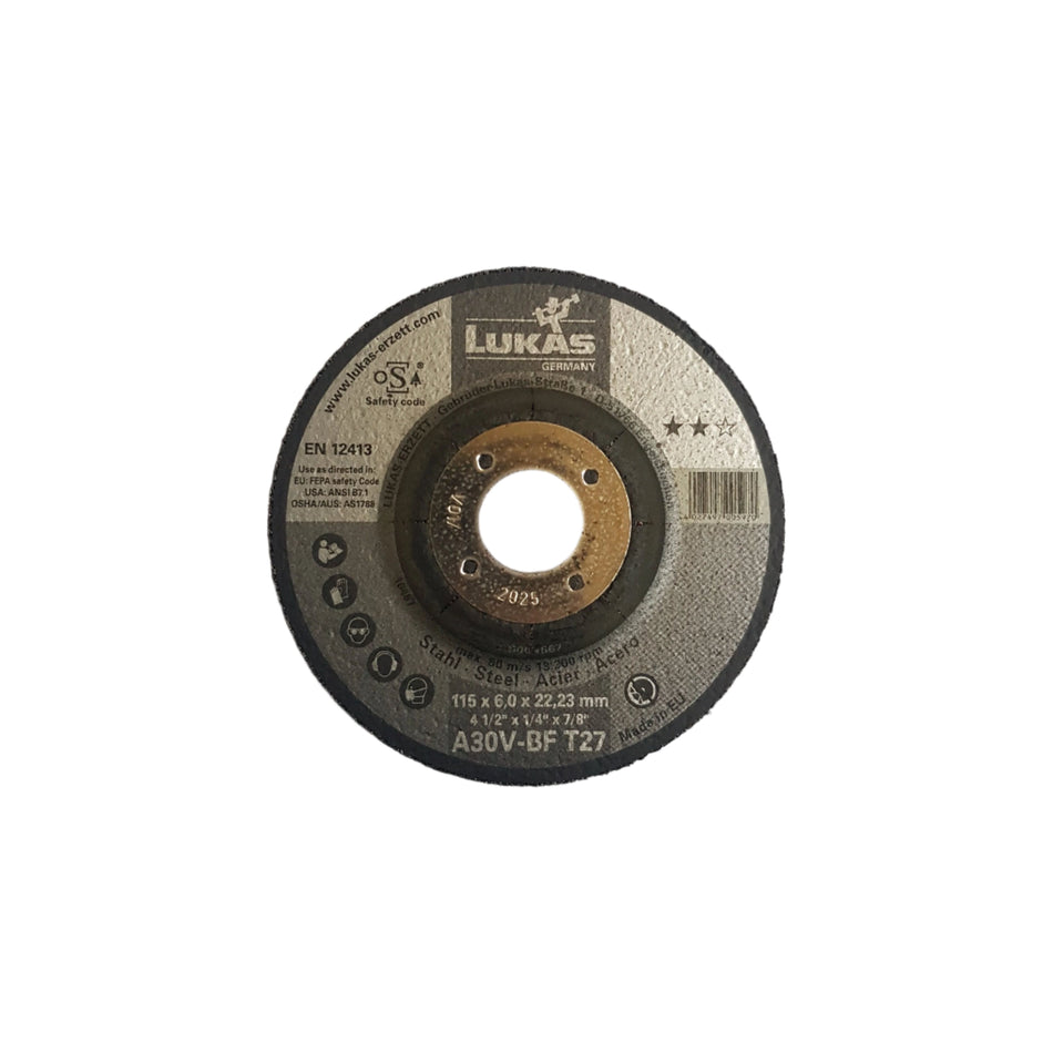 Steel Grinding disc 115mmx6.0mmx22.23 A30V-BF