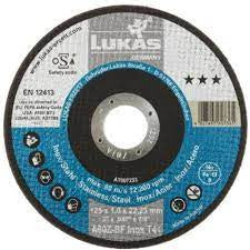 Steel Inox Cutting disc 125mmx1.0mmx22.23 A60x-BF