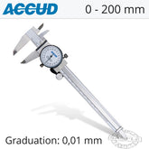 Accud Dial Vernier Stainless Steel 0.01 Grad 101 Series Shockproof