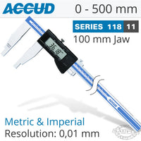 Accud Digital Long Jaw Vernier Series 118