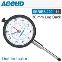 Accud Dial Indicator 0.01MM Series 229 Lug and Flat Back
