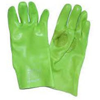 Glove PVC Green Hi Viz Medium Weight