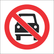 Prohibitory Safety Signs ABS Plastic 290mmX290mm