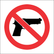 Prohibitory Safety Signs ABS Plastic 290mmX290mm