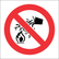 Prohibitory Safety Signs ABS Plastic 290mmX290mm