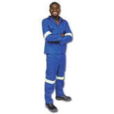 Overall 2pc conti suit Reflective Royal Blue Poly/Cotton