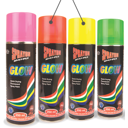 Sprayon Glow Fluorescent Spray Paints