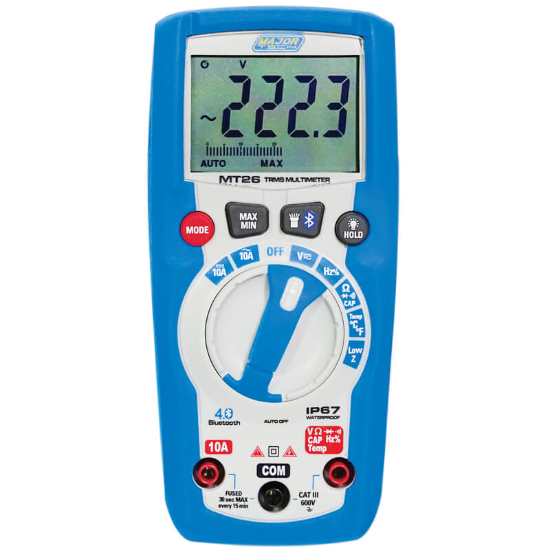 Multimeter 600V AC/DC True RMS Bluetooth MT26 – Alrode Industrial Supplies