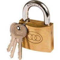 Padlock Brass Tri-Circle