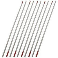 TIG tungsten Electrode red tip 2% Thoriated  / Pack of 10